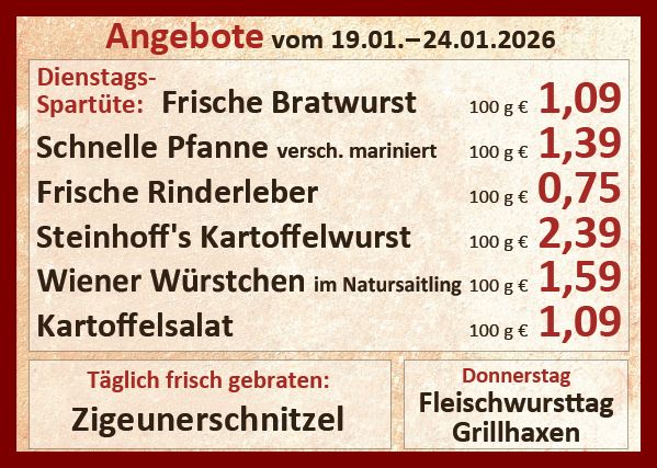 Unsere aktuellen Angebote in dieser Woche