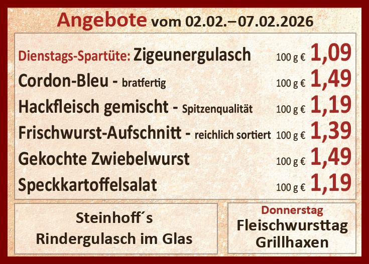 Unsere aktuellen Angebote in dieser Woche