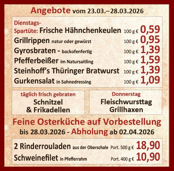 Unsere aktuellen Angebote in dieser Woche