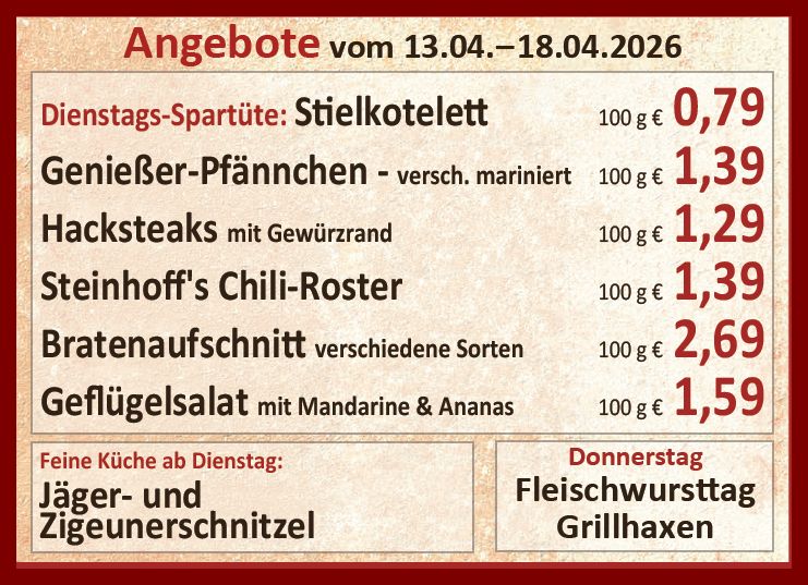 Unsere aktuellen Angebote in dieser Woche