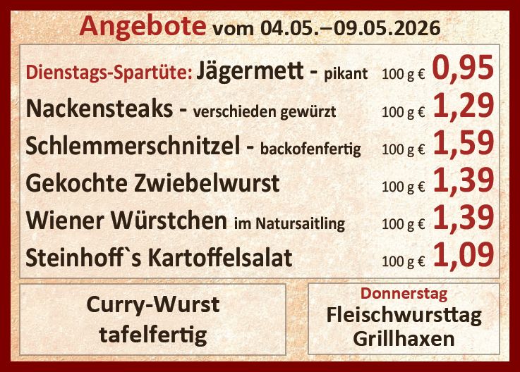Unsere aktuellen Angebote in dieser Woche