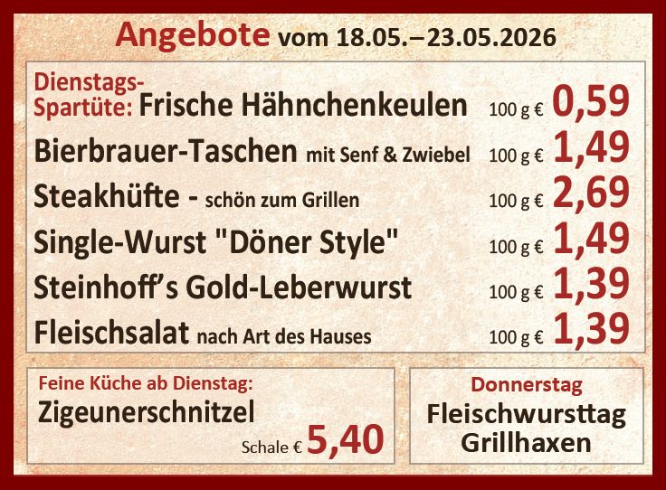 Unsere aktuellen Angebote in dieser Woche
