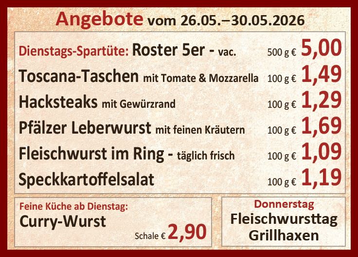 Unsere aktuellen Angebote in dieser Woche