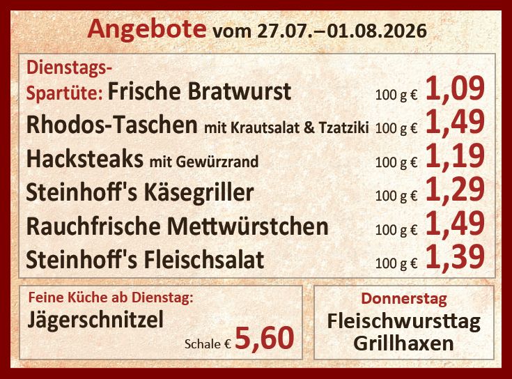 Unsere aktuellen Angebote in dieser Woche