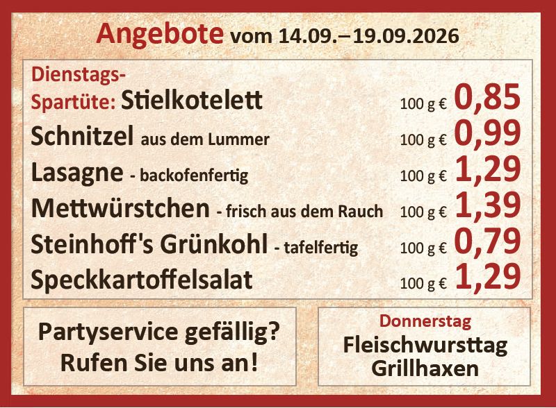 Unsere aktuellen Angebote in dieser Woche
