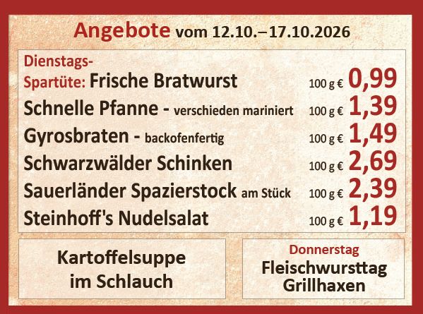 Unsere aktuellen Angebote in dieser Woche