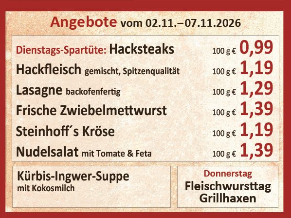 Unsere aktuellen Angebote in dieser Woche
